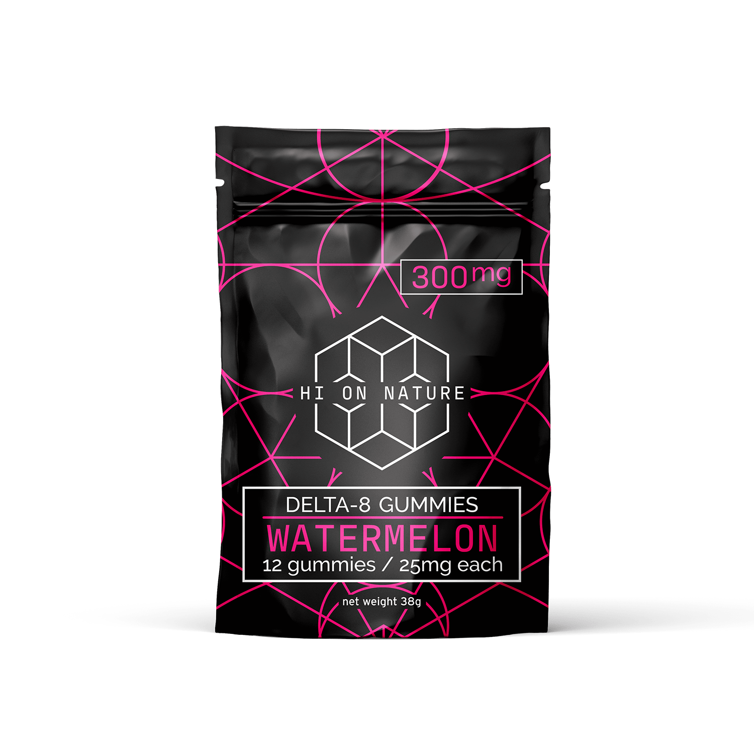 Hi On Nature 300mg DELTA 8 GUMMIES - SOUR WATERMELON Best Sales Price - Gummies
