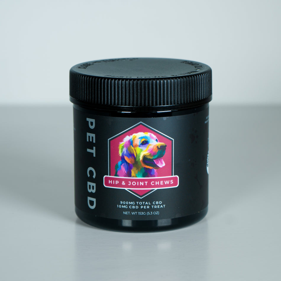 Hip and Joint Chews CBD Dog Treats 900 MG (Bacon Flavored)