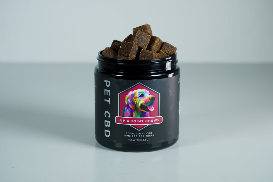 Hip and Joint Chews CBD Dog Treats 900 MG (Bacon Flavored)