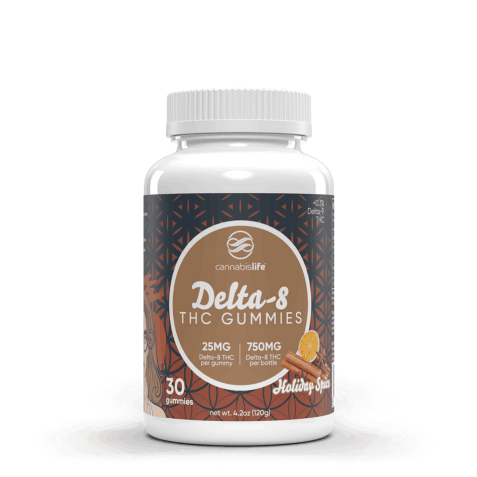 Holiday Spice Delta 8 Gummies 30ct 750mg