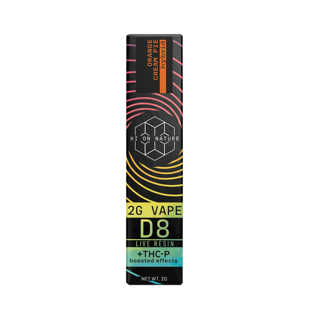 Hi On Nature (2g) DELTA 8 HYBRID VAPE - ORANGE CREAM Best Sales Price - Vape Cartridges