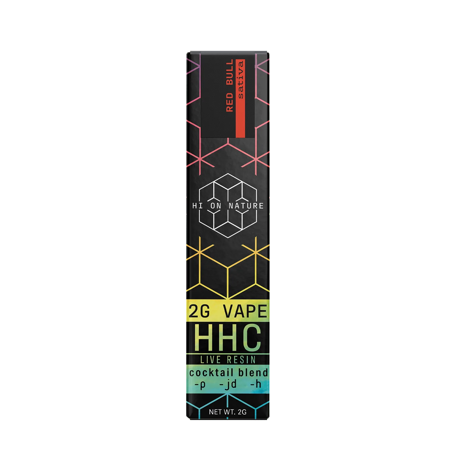 Hi On Nature (2g) HHC COCKTAIL SATIVA VAPE - RED BULL Best Sales Price - Vape Pens