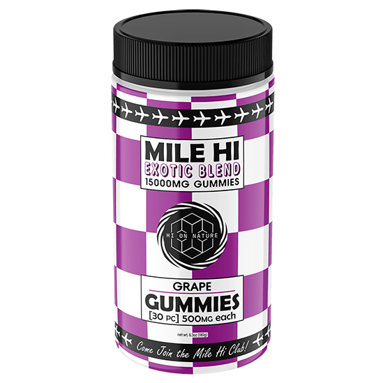 Hi On Nature 15000mg MILE HI PECTIN GUMMIES - 7 FLAVORS