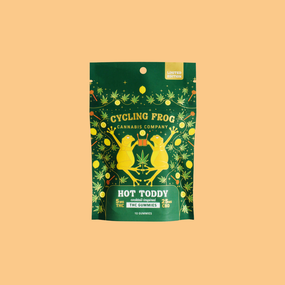 Cycling Frog Hot Toddy Gummies, 5mg THC + 25mg CBD
