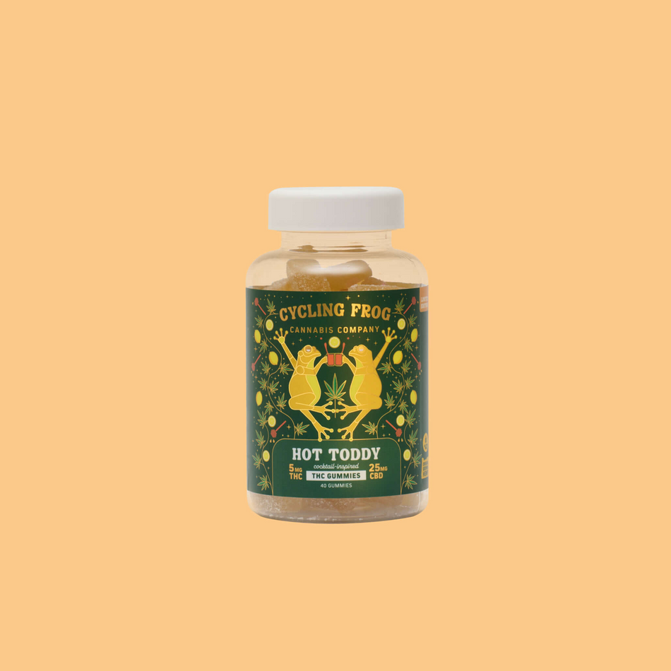 Cycling Frog Hot Toddy Gummies, 5mg THC + 25mg CBD