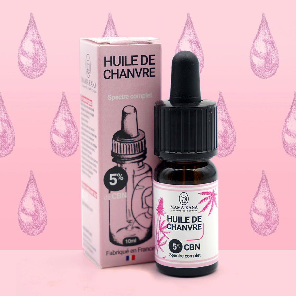 MAMA KANA CBD Huile de Chanvre CBN 5% + CBD 5% 🇫🇷