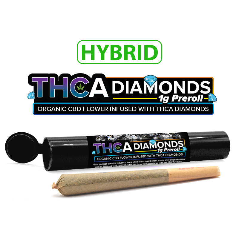 THCa Diamond Infused CBD Pre Roll – Hybrid