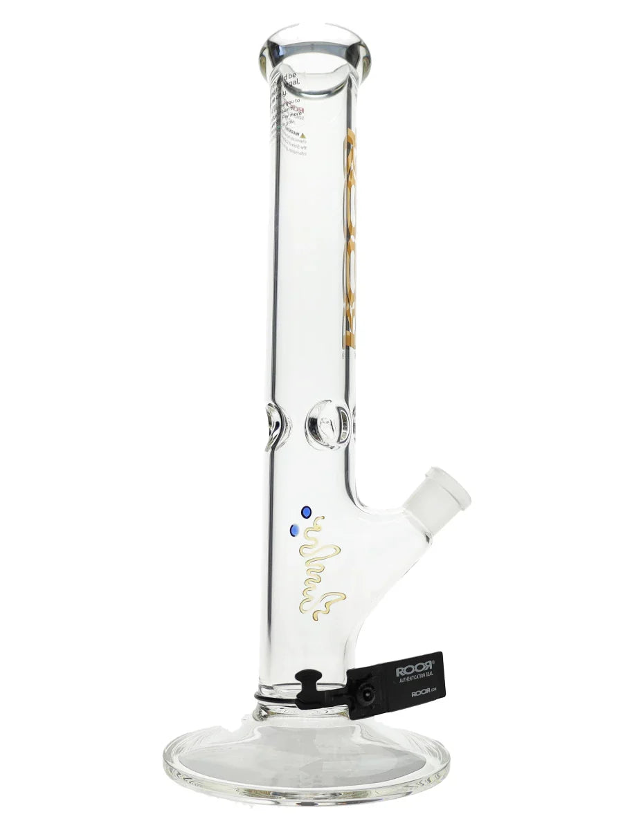 ROOR 14″ Gold Straight Tube 45x5mm Water Pipe