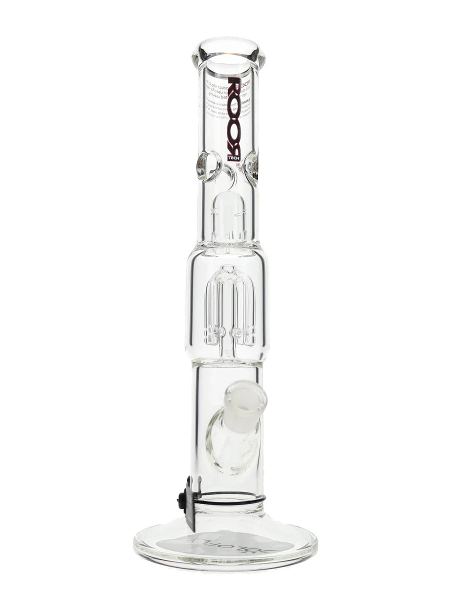 14″ ROOR Clear Tech 4-Arm Tree Straight Tube Water Pipe