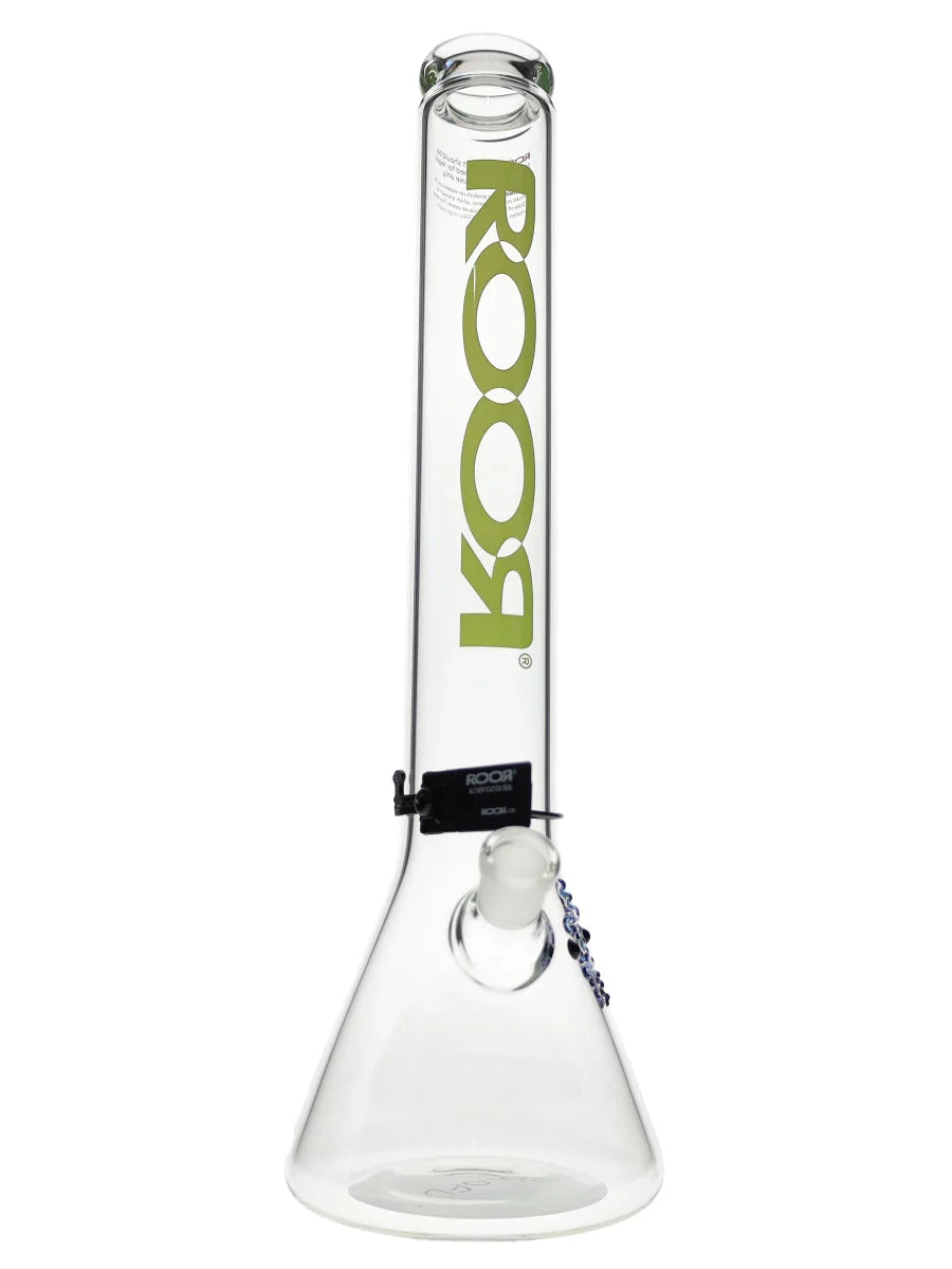 18″ ROOR Zeaker Green 60x5mm Beaker Bong