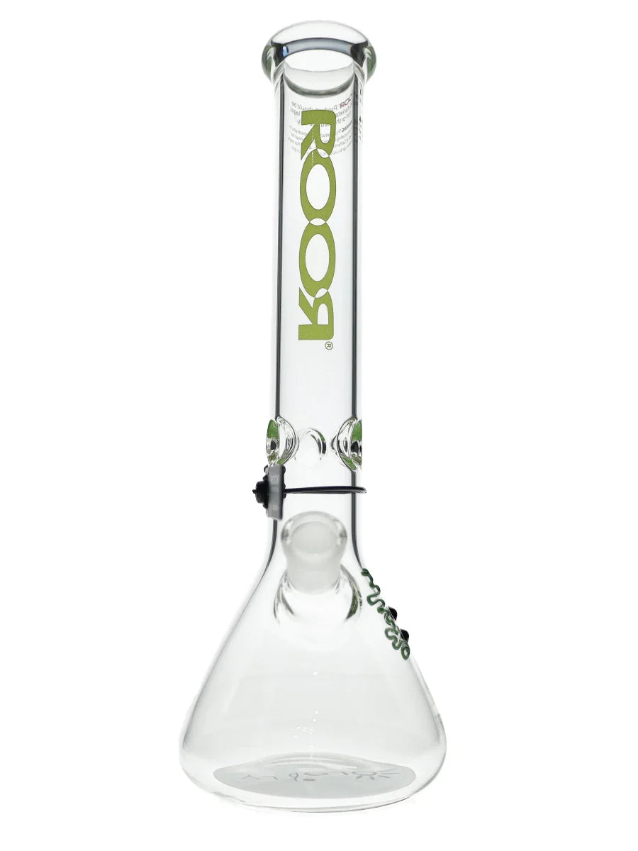14″ ROOR Green 45x5mm Beaker Bong