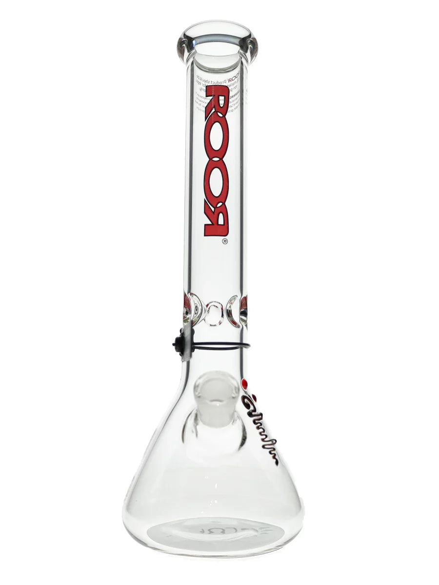 14″ ROOR Red Black 45x5mm Beaker Bong