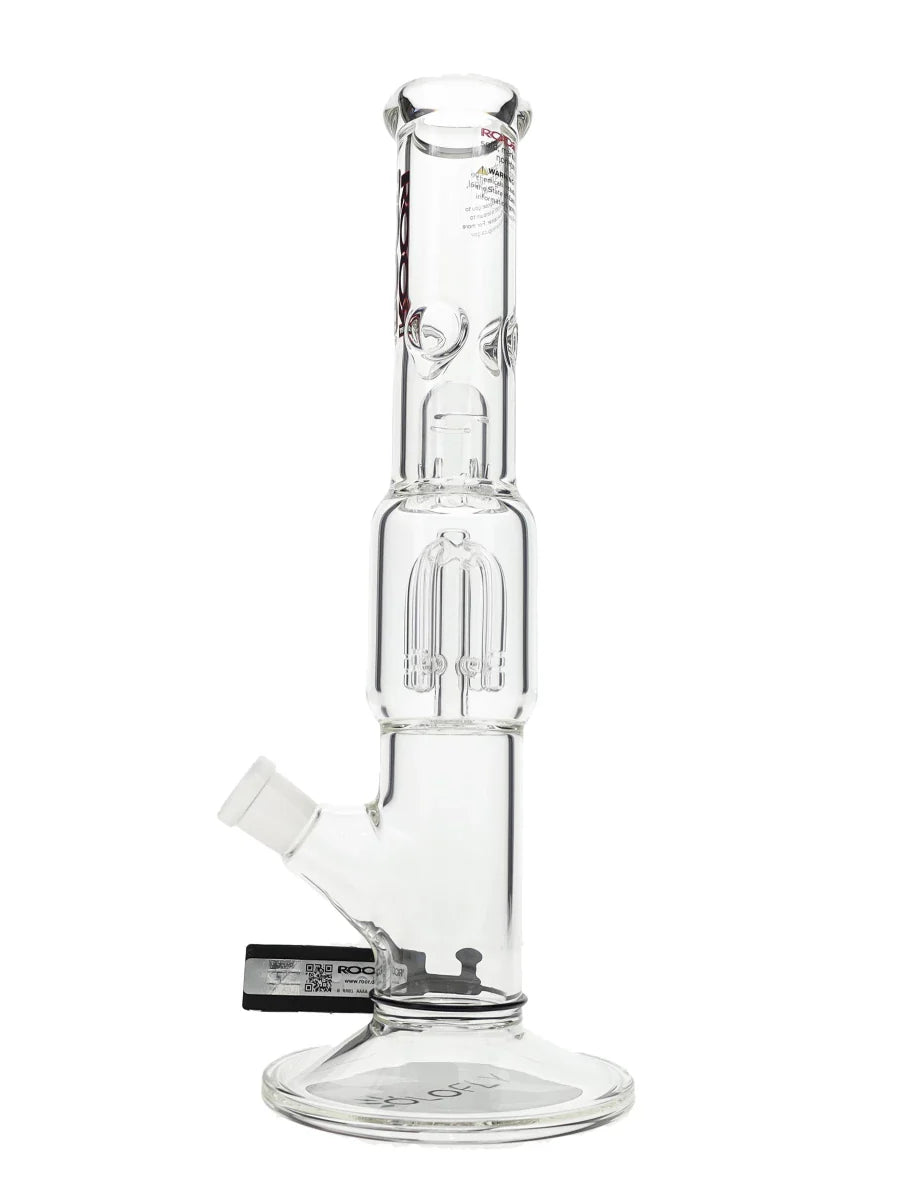 14″ ROOR Clear Tech 4-Arm Tree Straight Tube Water Pipe