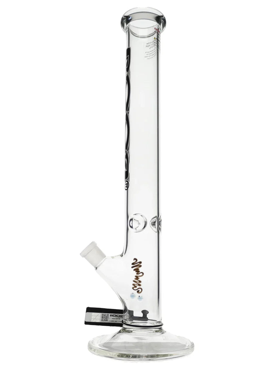 18″ ROOR Black&amp;White Straight Tube 50x5mm Water Pipe