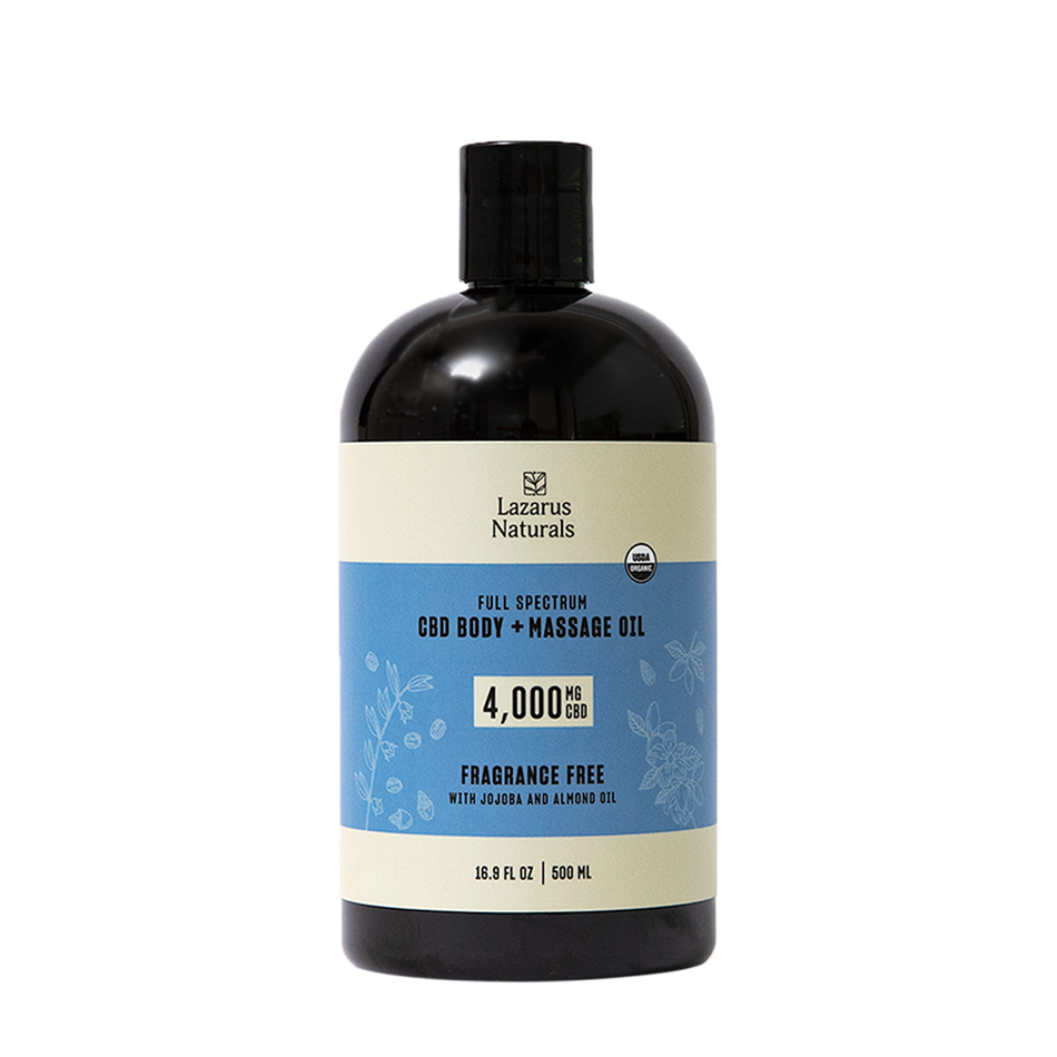 Lazarus Naturals ORGANIC CBD BODY + MASSAGE OIL