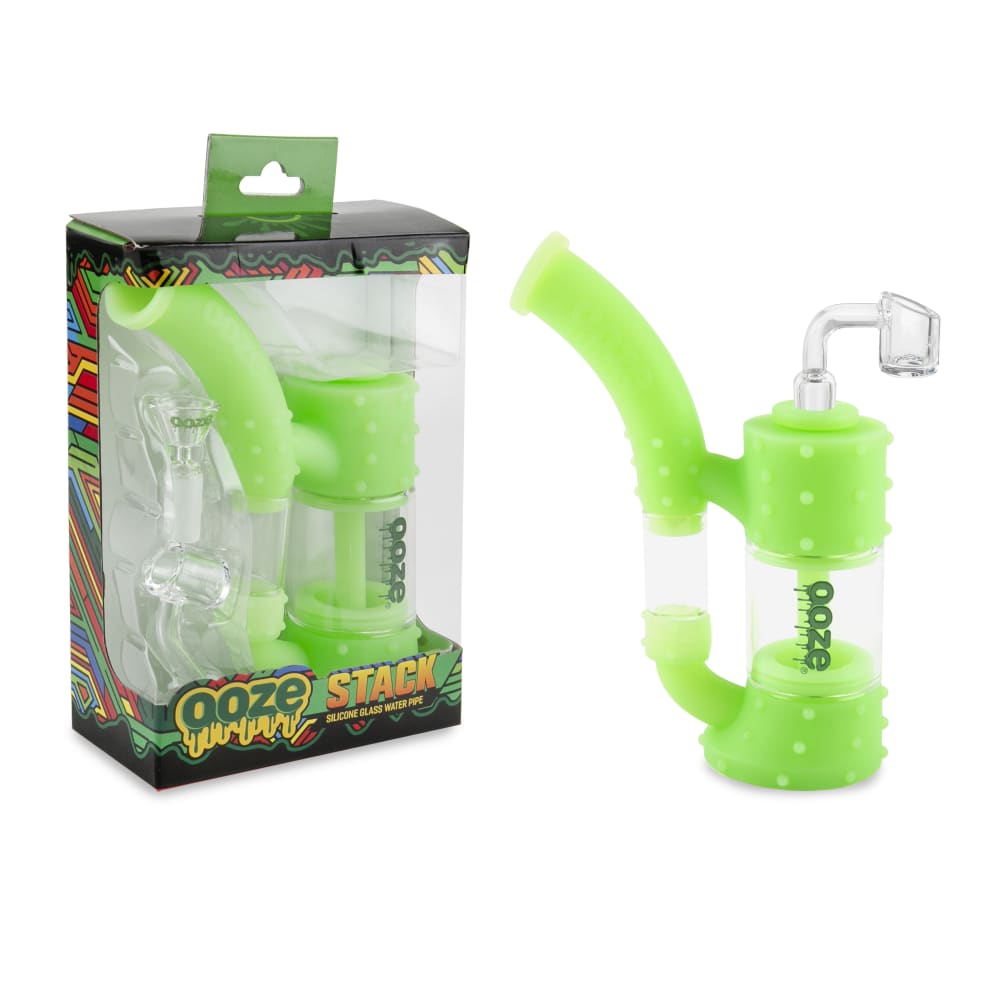 Ooze Stack Pipe Silicone Bubbler Best Sales Price - Bongs