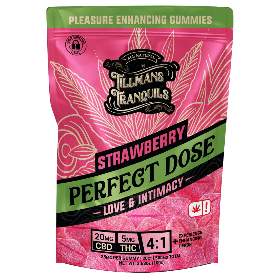 Tillmans Tranquils Strawberry Love THC Gummies 4:1