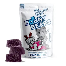 Male Enhancement Gummies - D9, THCV, THCP, CBD - 20mg - Horny Bears