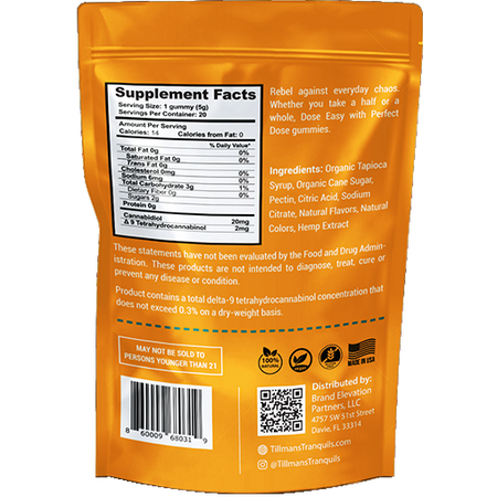 Tillmans Tranquils Mango 10:1 CBD:THC Gummies Best Sales Price - Gummies