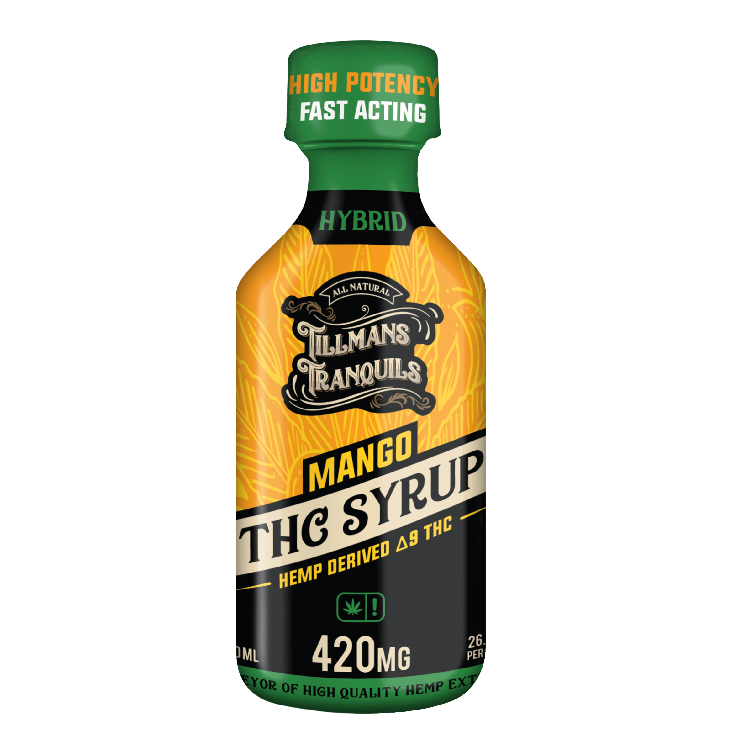 Tillmans Tranquils Mango Delta 9 THC Syrup – 420mg Best Sales Price - Edibles