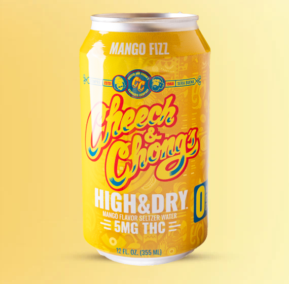 Mango Fizz- HIGH AND DRY THC Infused Seltzer Water