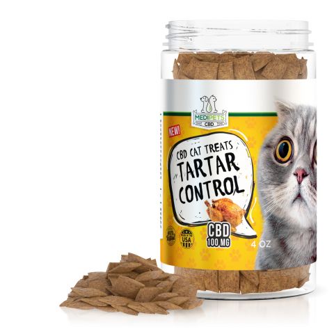 MediPets CBD Cat Treats - Cat Cafe´ Tartar Control - 100mg Best Sales Price - Pet CBD