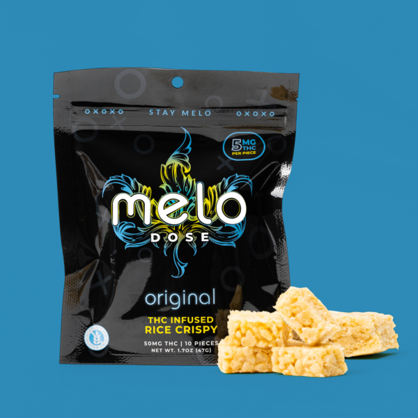 Melo Dose Original 50MG Delta-9 THC Rice Crispy Best Sales Price - CBD