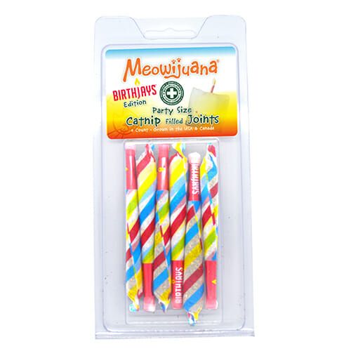 Meowijuana x Birthjays Party Sized Catnip Joints Best Sales Price -