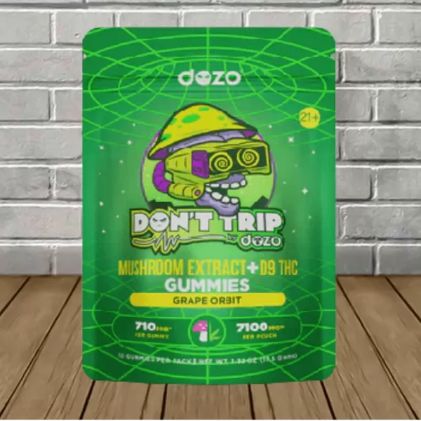 Dozo Don’t Trip Mushroom Extract + D9 Gummies 7100mg Best Sales Price - Gummies