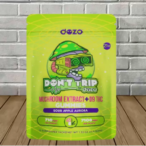 Dozo Don’t Trip Mushroom Extract + D9 Gummies 7100mg Best Sales Price - Gummies