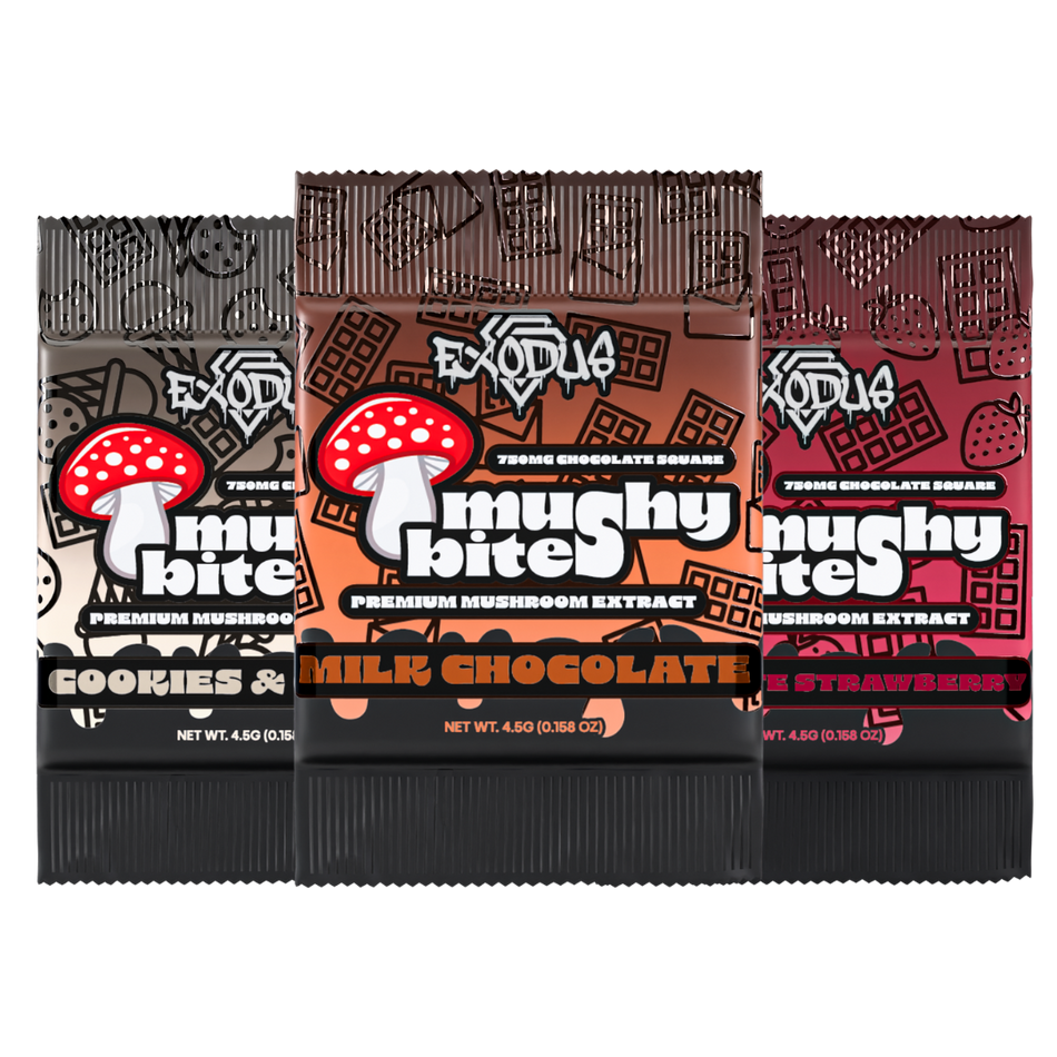 Exodus | Mushy Bites Mushroom Chocolate Square - 750mg