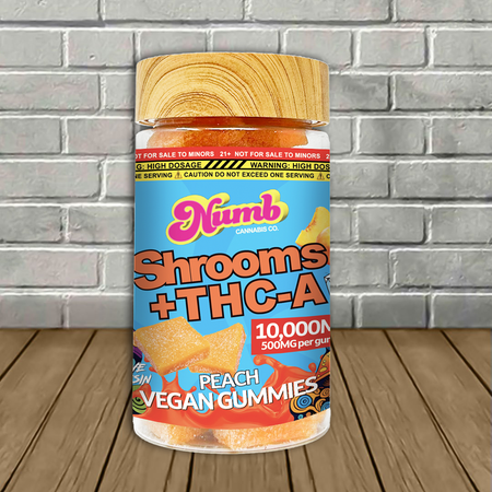 Numb Cannabis Co Live Resin Shrooms + THCa Gummies 10000mg Best Sales Price - Gummies