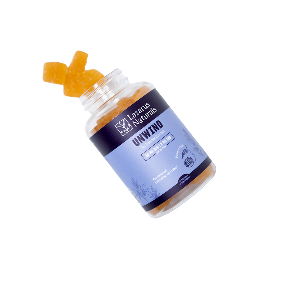 Lazarus Naturals CBD+THC GUMMIES, UNWIND