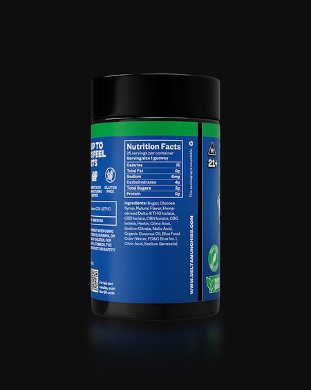 Delta Munchies Blue Dream Delta 9 Gummies 375mg/600mg Best Sales Price - Gummies