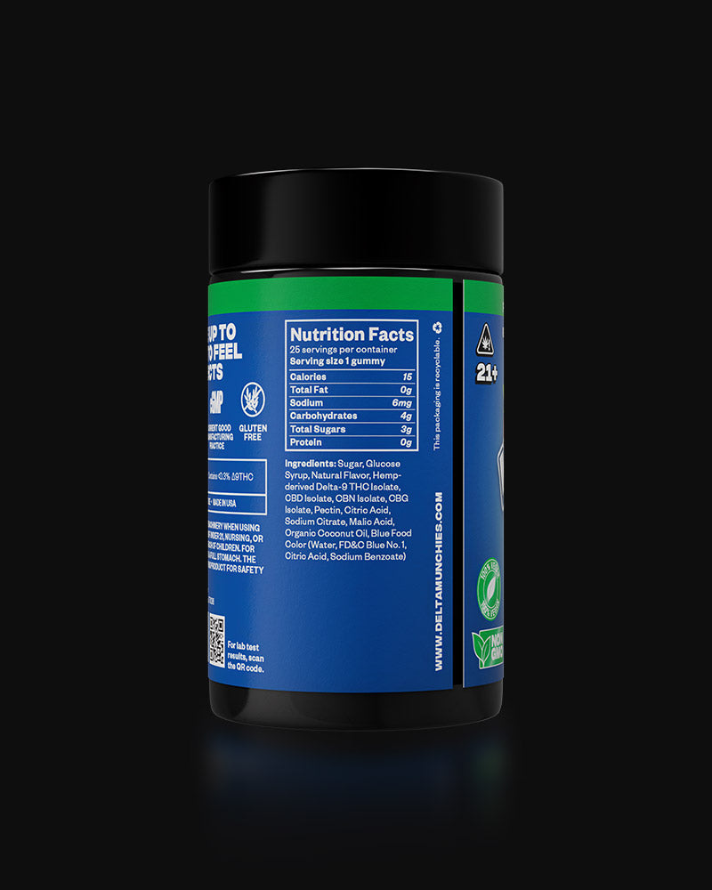 Delta Munchies Blue Dream Delta 9 Gummies 375mg/600mg Best Sales Price - Gummies