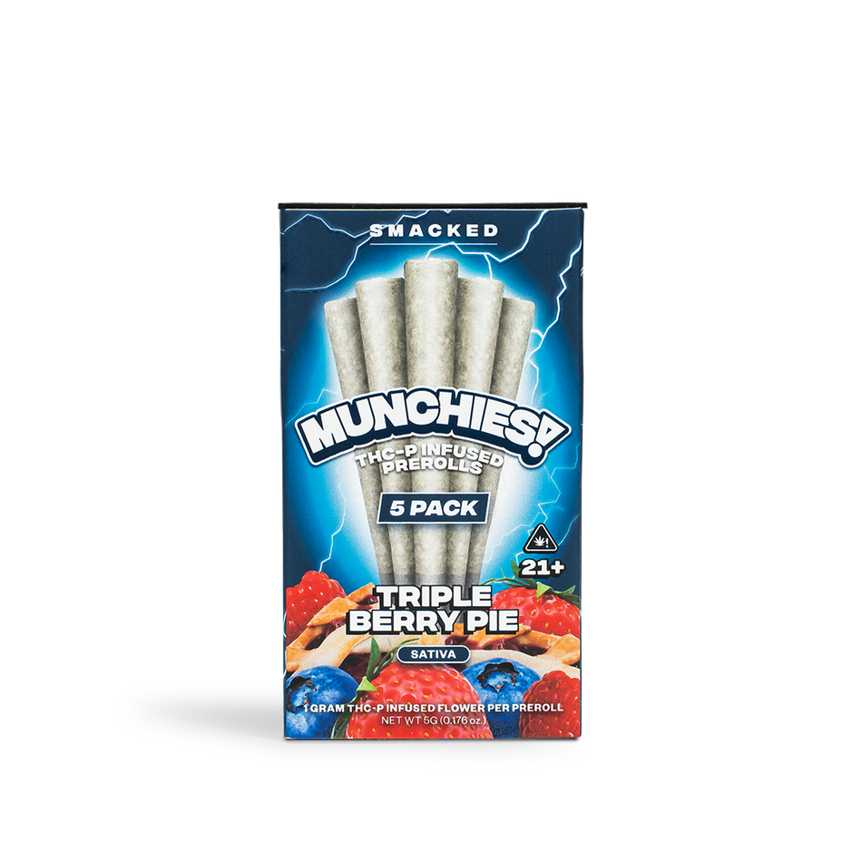 Delta Munchies Triple Berry Pie - Mini Doinks 5-Pack THCP Prerolls