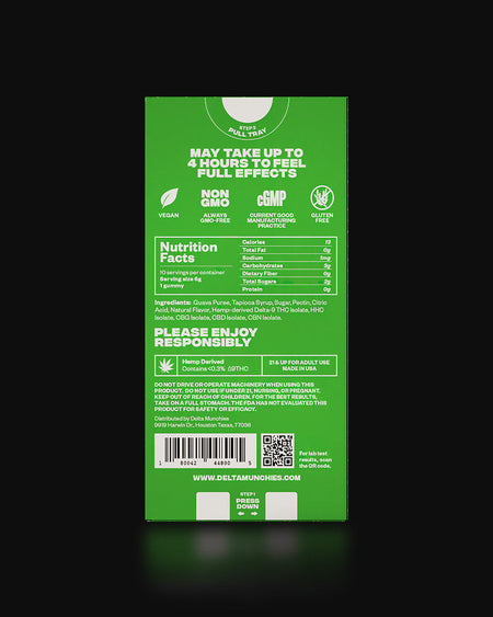 Delta Munchies Apple Berry Nectar 1000mg Delta 9 Gummies Best Sales Price - Gummies