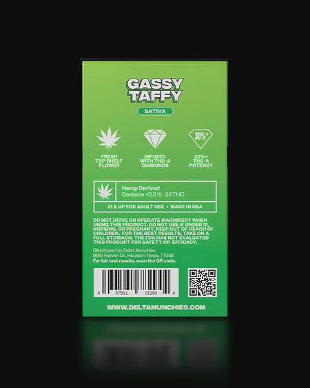 Delta Munchies Gassy Taffy 1g THCA Infused Prerolls (5 Pack) Best Sales Price - Pre-Rolls