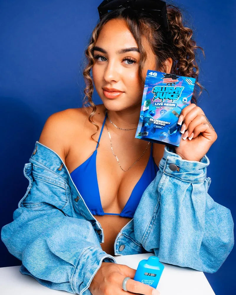 Delta Munchies Blueberry Faygo Slushy Juice 4G THC-P Vape Best Sales Price - Vape Pens