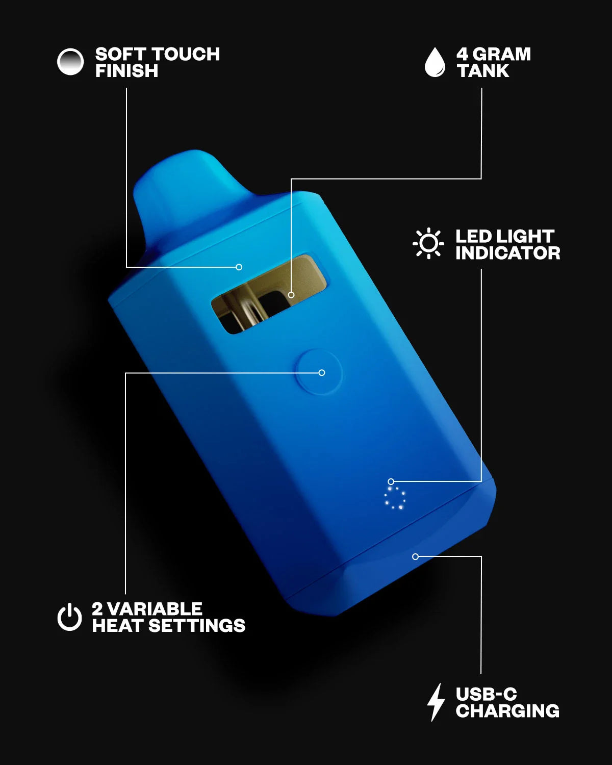 Delta Munchies Blueberry Faygo Slushy Juice 4G THC-P Vape Best Sales Price - Vape Pens