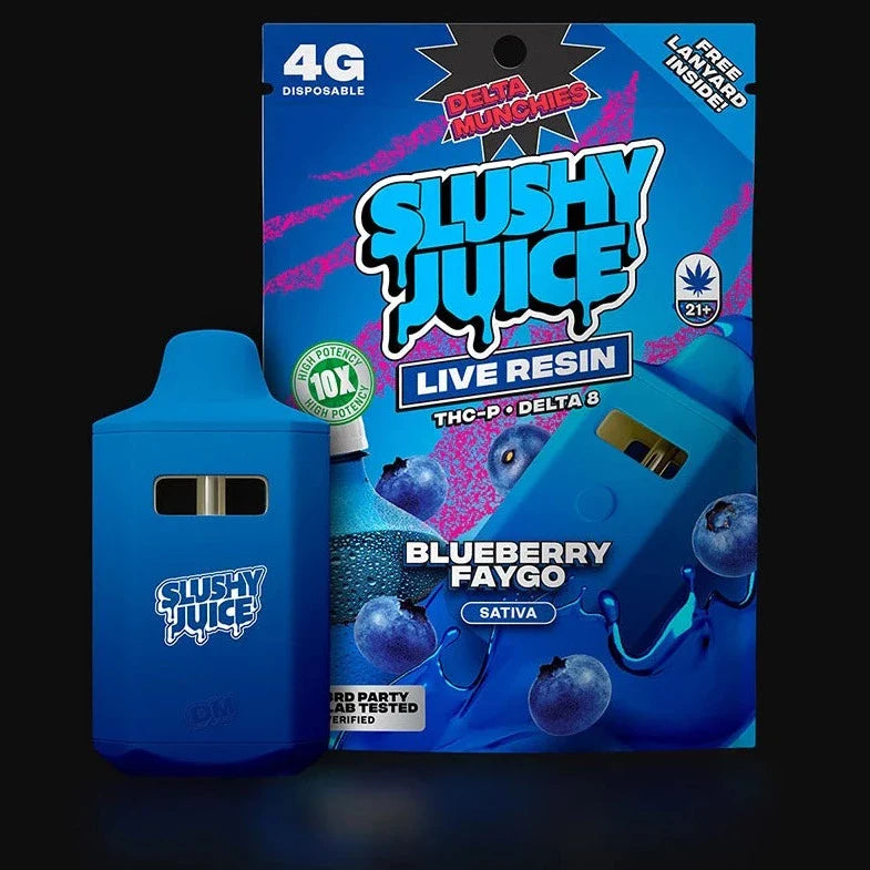 Delta Munchies Blueberry Faygo Slushy Juice 4G THC-P Vape Best Sales Price - Vape Pens