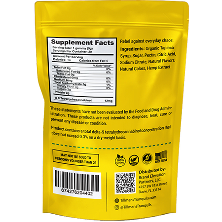 Tillmans Tranquils Pineapple Express Gummies 240mg Delta 9 THC – Sativa Best Sales Price - Gummies