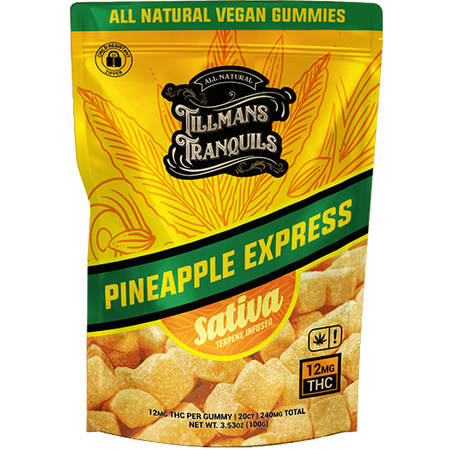 Tillmans Tranquils Pineapple Express Gummies 240mg Delta 9 THC – Sativa Best Sales Price - Gummies