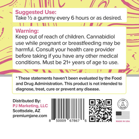 Premium Jane 750mg Vegan THC-P Gummies – Strawberry Banana Best Sales Price - Gummies