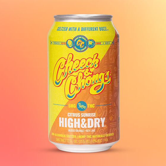 Cheech & Chong’s Citrus Sunrise High & Dry Thc Infused Seltzer Water (6 packs)