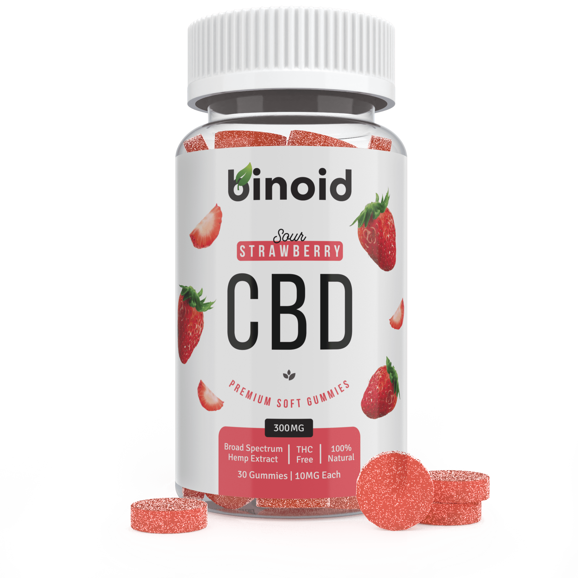 Binoid Gummies – Sour Strawberry Best Sales Price - Gummies