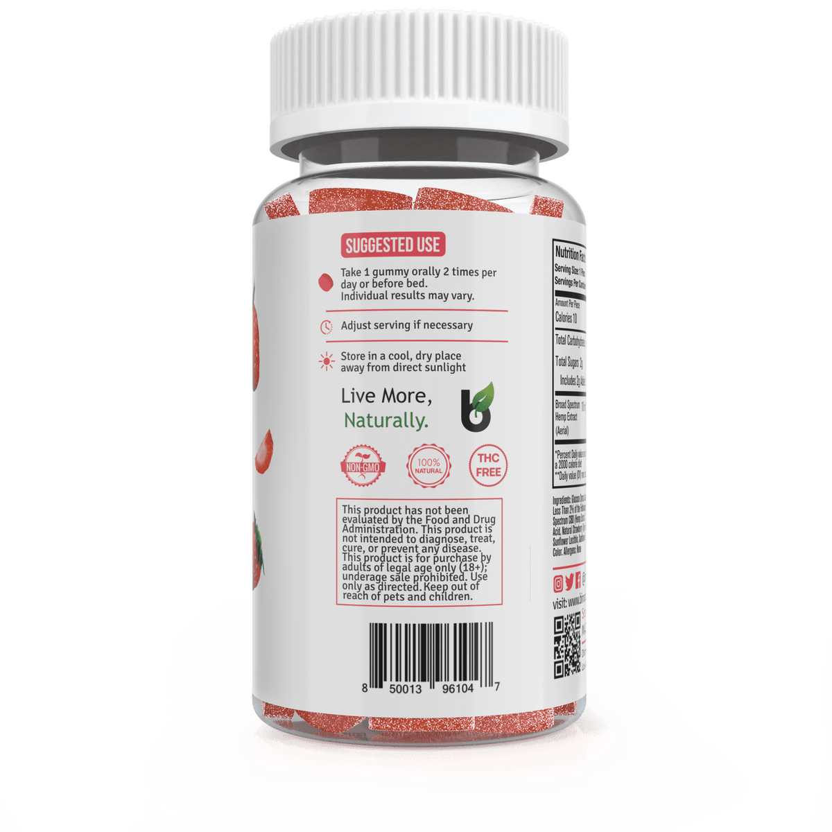 Binoid Gummies – Sour Strawberry Best Sales Price - Gummies