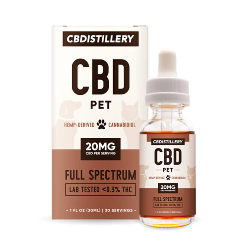 Full Spectrum CBD Oil for Pets – 600mg – CBDistillery Best Sales Price - Tincture Oil