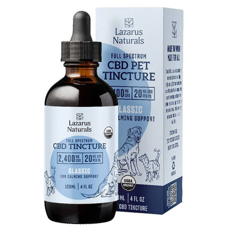 Full Spectrum CBD Pet Tincture – Classic Calming Formula – Lazarus Naturals Best Sales Price - Pet CBD