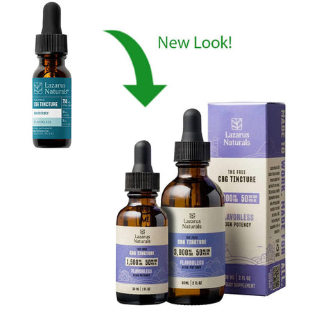 High Potency CBG Isolate Tincture – Flavorless – Lazarus Naturals Best Sales Price - Tincture Oil